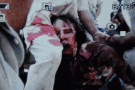 Foto di Gheddafi morto